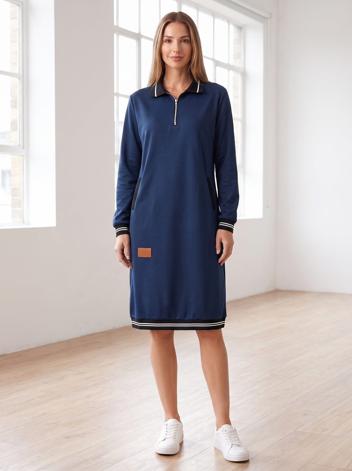 Vestido Boston Polo marino, vista frontal