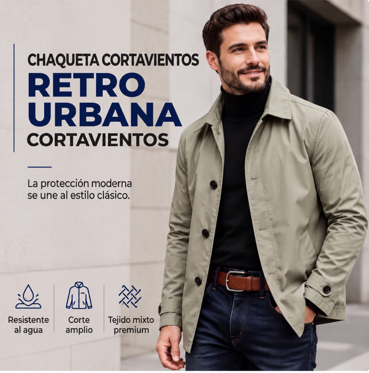 Chaqueta Cortavientos Urban Retro
