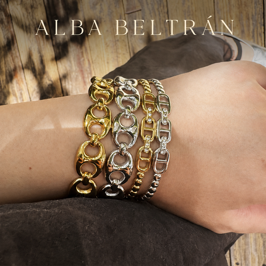Set de Pulseras Eslabón Élite