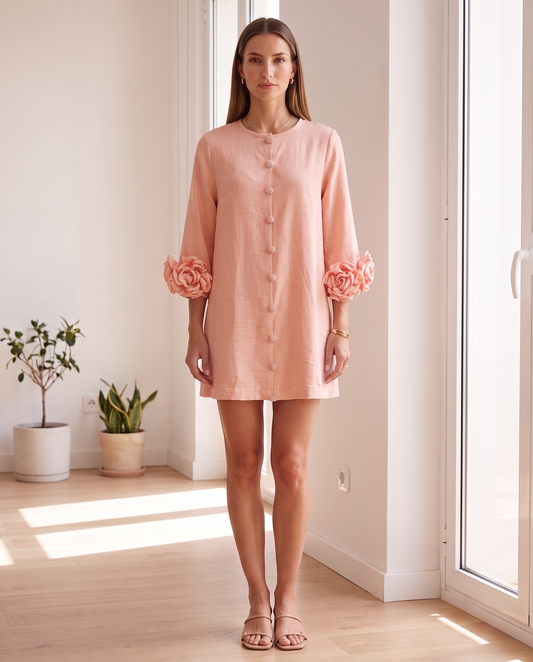 Vestido Marcelle Rosas