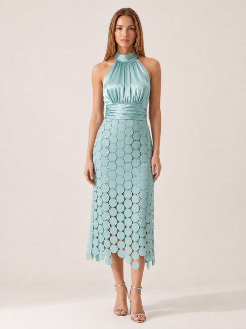 Vestido Vega Lentejuelas Agua