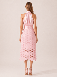Vestido Vega Lentejuelas Rosa Palo