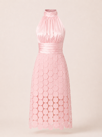 Vestido Vega Lentejuelas Rosa Palo