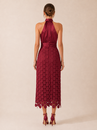 Vestido Vega Lentejuelas Vino