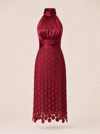 Vestido Vega Lentejuelas Vino