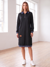 Vestido Boston Polo negro, vista frontal