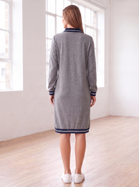 Vestido Boston Polo gris, vista de espalda