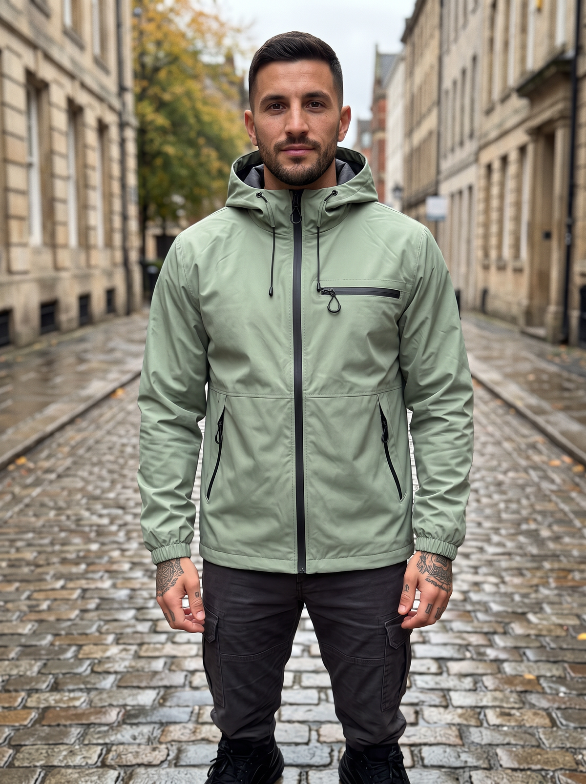 Chaqueta Bergen verde claro - frente