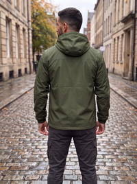 Chaqueta Bergen verde militar - espalda